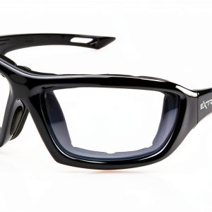 Radians XT1-11 Extremis Safety Glasses Black Frame Clear Anti-Fog Lens-0